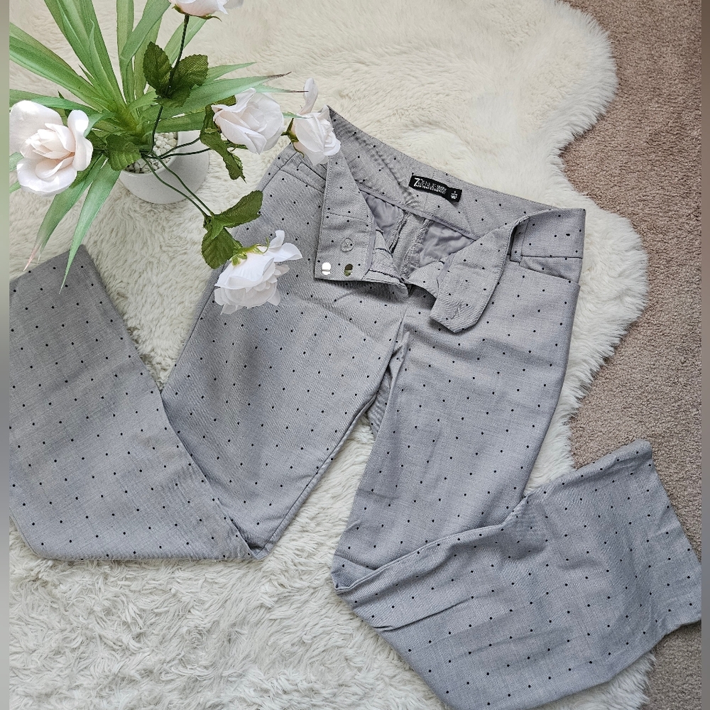 NY&CO Polka dot modern bootcut pants
